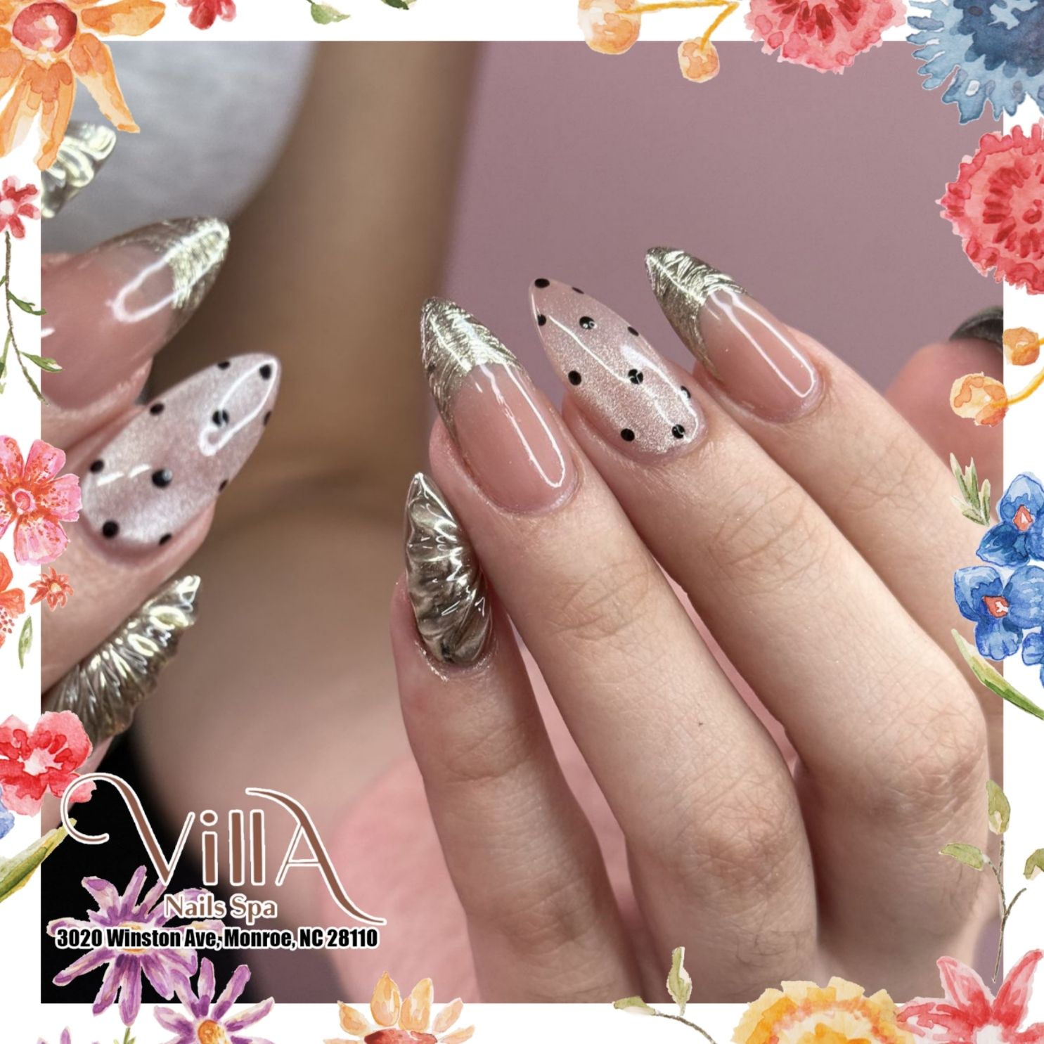 Villa Nails Spa in Monroe, NC 28110
